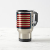Coffee voor Amerikaanse vlag Reisbeker (Voorkant rechts)