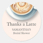 Coffee Vrijgezellenfeest Theme Stickers (Voorkant)