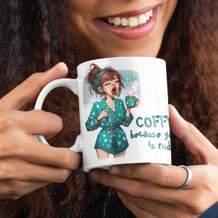 Coffee! Want gapen is onbeleefd Extra Grote Beker