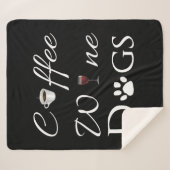 Coffee Wine Dogs Sherpa Blanket Deken (Voorkant (horizontaal))