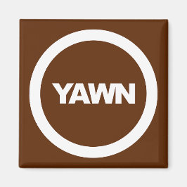 Coffee Yawn Brand Dorm Fridge Magneet