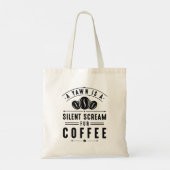 Coffee Yawn Tote Bag (Achterkant)