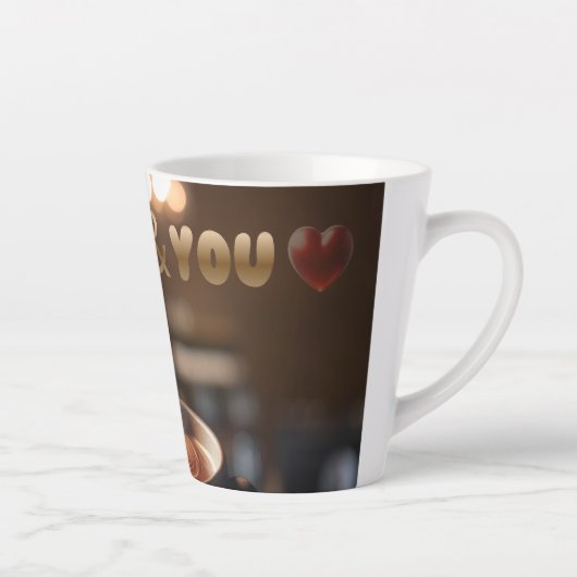 Coffee & You Latte Mug – Cozy Café Aesthetic Gift Latte Mok (Rechts)