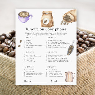 Coffeebaby shower - Wat is er op je telefoon spel