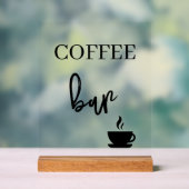 Coffeebar bruiloft Acryl bord (Neutraal)