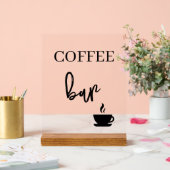 Coffeebar bruiloft Acryl bord (Huwelijk)