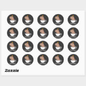Coffeebara Schattige Capybara Koffiekop Grappige P Ronde Sticker (Vel)