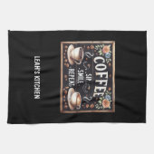 ☕Coffeecore Keukenhanddoek Aangepast Koffie Decor  (Horizontaal)
