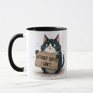 Coffeegrapjes met kat mok
