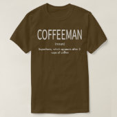 Coffeeman Superheld T-shirt (Design voorkant)