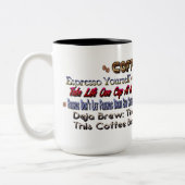 Coffeeology Coffee Quotes Humor Mok (Links)