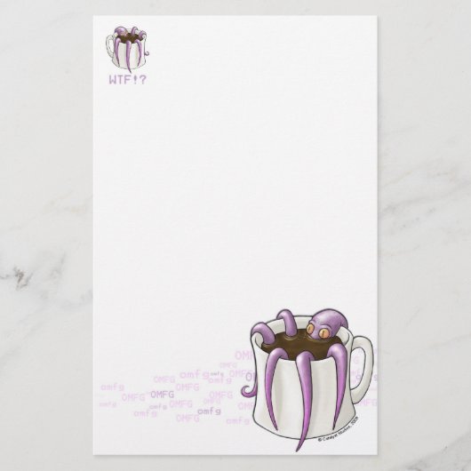 Coffeepus OMG Stationery Briefpapier (Voorkant)
