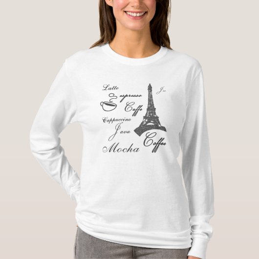 Coffees Lovers Java Parijs Dames Shirt (Voorkant)