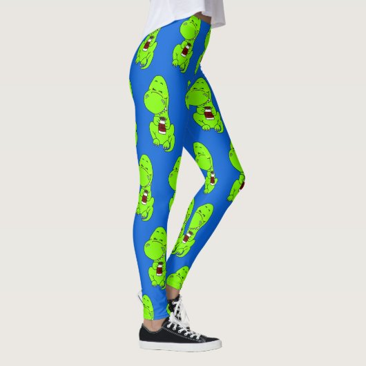 Coffeesaurus-leggings Leggings (Rechts)