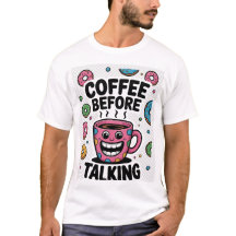 Coffeeshirt met grappige donut mok