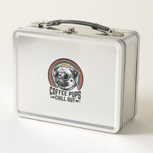 Coffeeshirt voor honden Retro Chill Pug Grafisch_1