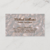 coffeeshop | Beker en bonen Visitekaartje (Achterkant)
