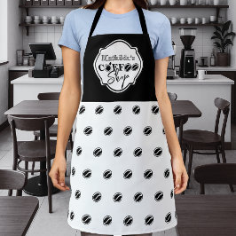  coffeeshop logo voor zaken / thuis schort