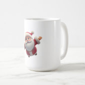 CoffeeTea Mug en céramique de Noël 3D SantaClaus (Devant droit)