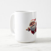 CoffeeTea Mug en céramique de Noël 3D SantaClaus (Devant gauche)