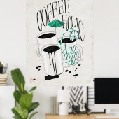 Coffeholic anonieme poster (Thuiskantoor)