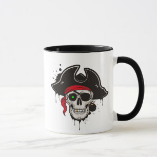 Cofffee Mok-Pirate Skull Mok