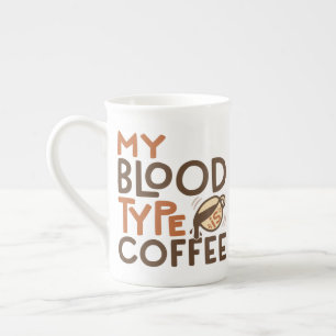 Coffie Bloedtype Grafiek voor Coffie Liefhebber Ca Porselein Kop
