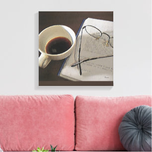 Coffie Digitaal Olie op Canvas Afdruk