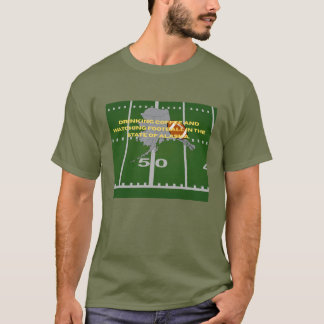 Coffie en voetbal in Alaska T-shirt