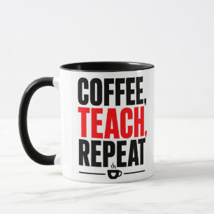 Coffie Lesgeven Herhalen Docenten Mok – Grappige C