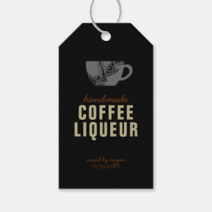 Coffie Likeur Cadeaubijslage Cadeaulabel