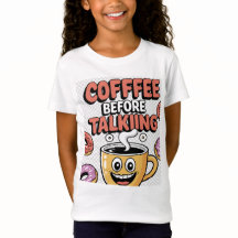 Coffie voor praten Grappig, Cadeau, Mooie T-Shirt