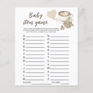 Coffie zetten Baby shower Baby Spel