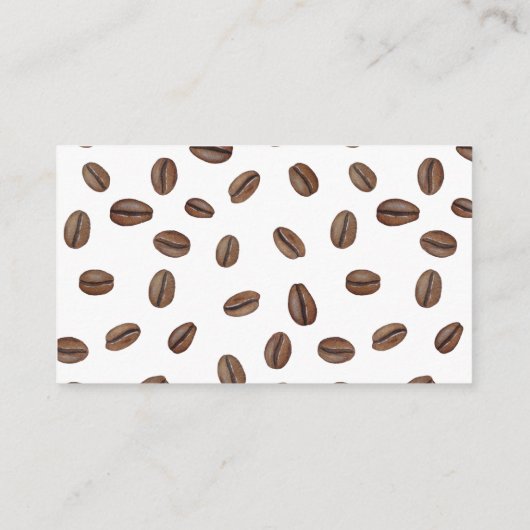 Coffiebonen Baby Shower Luier Raffle Informatiekaartje (Achterkant)