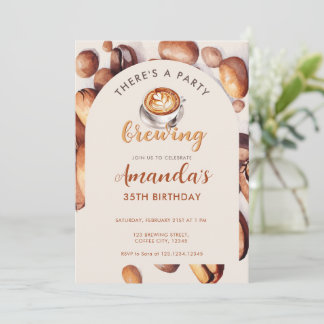 Coffieboon Verjaardag Elke Leeftijd Kaart