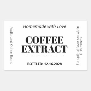 Coffieextract Moderne Label Sticker ZEX_001f