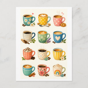 Coffiemok Collage Briefkaart