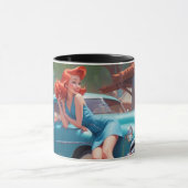 Coffiemok Pin Up Meisje Groot Cadeau! Mok (Midden)