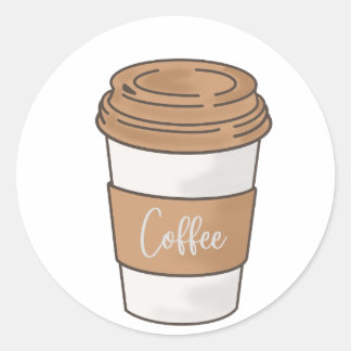Coffiesticker Ronde Sticker