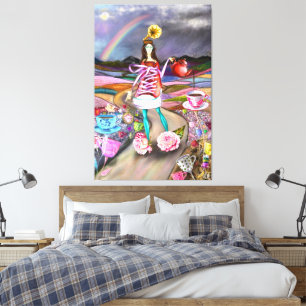 Coffietijd Fantasie Canvasprint Canvas Afdruk