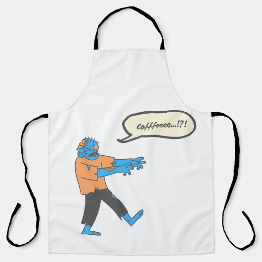 Coffiezombie  schort (Voorkant)
