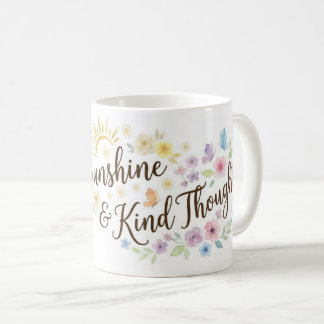 Coffiezonneschijn Soort Gedachten Bloemige Wrap Mo Koffiemok