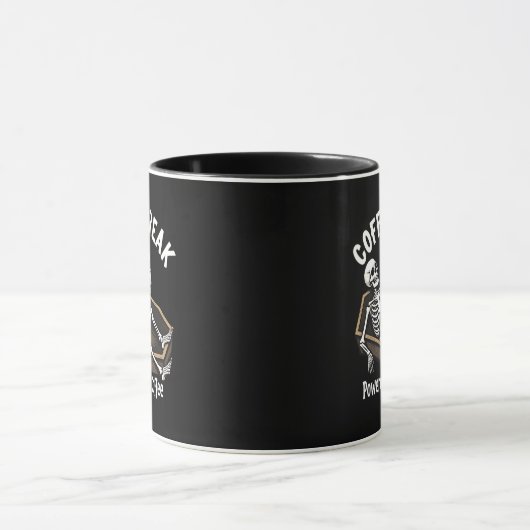 Coffin Break Skeleton Coffee Mok (Midden)