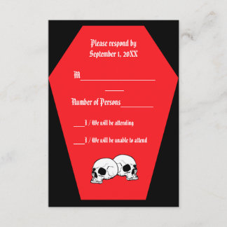 Coffin Ebony III (Ruby) RSVP-kaart - LND RSVP Kaartje