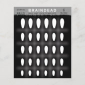 Coffin Nail Art Sjabloon Braindead Flyer (Achterkant)