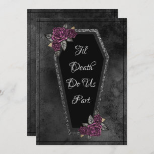 Coffin Rozen Sparkle Til Death Halloween Save The Date