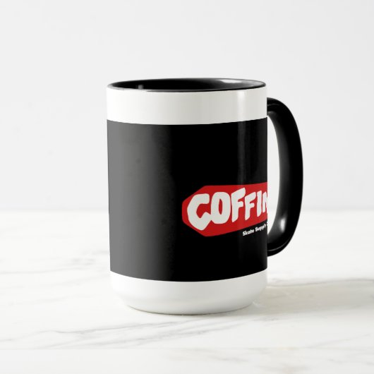 Coffin Schaatsen Ringer Mok (Voorkant rechts)