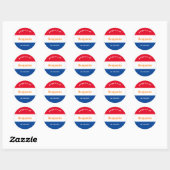 coffre autocollant rouge bleu blanc et bleu blanc (Feuille)