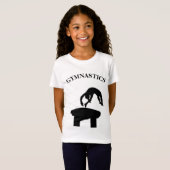 Coffre de gymnastique avec nom Girls T-shirt (Devant entier)
