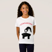 Coffre de gymnastique avec nom Girls T-shirt (Devant entier)